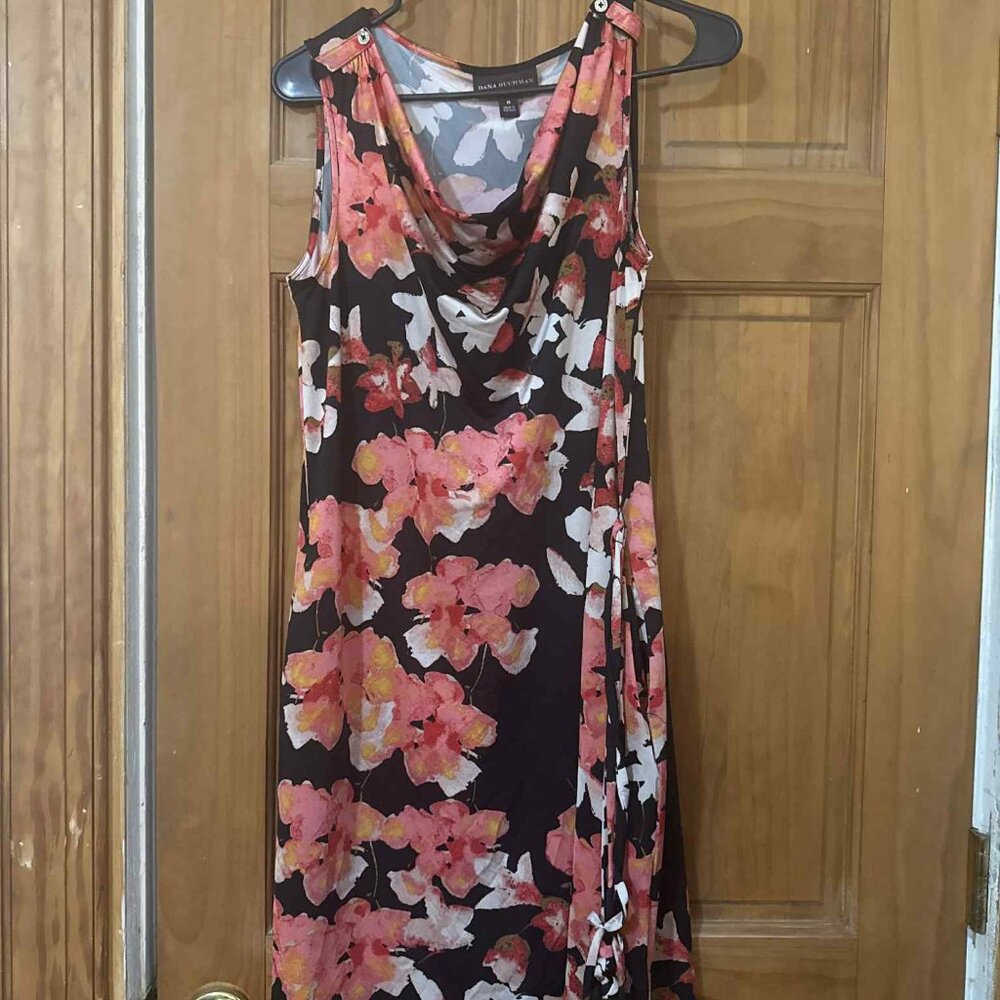 Dana Buchman Floral Midi Dress - Size M